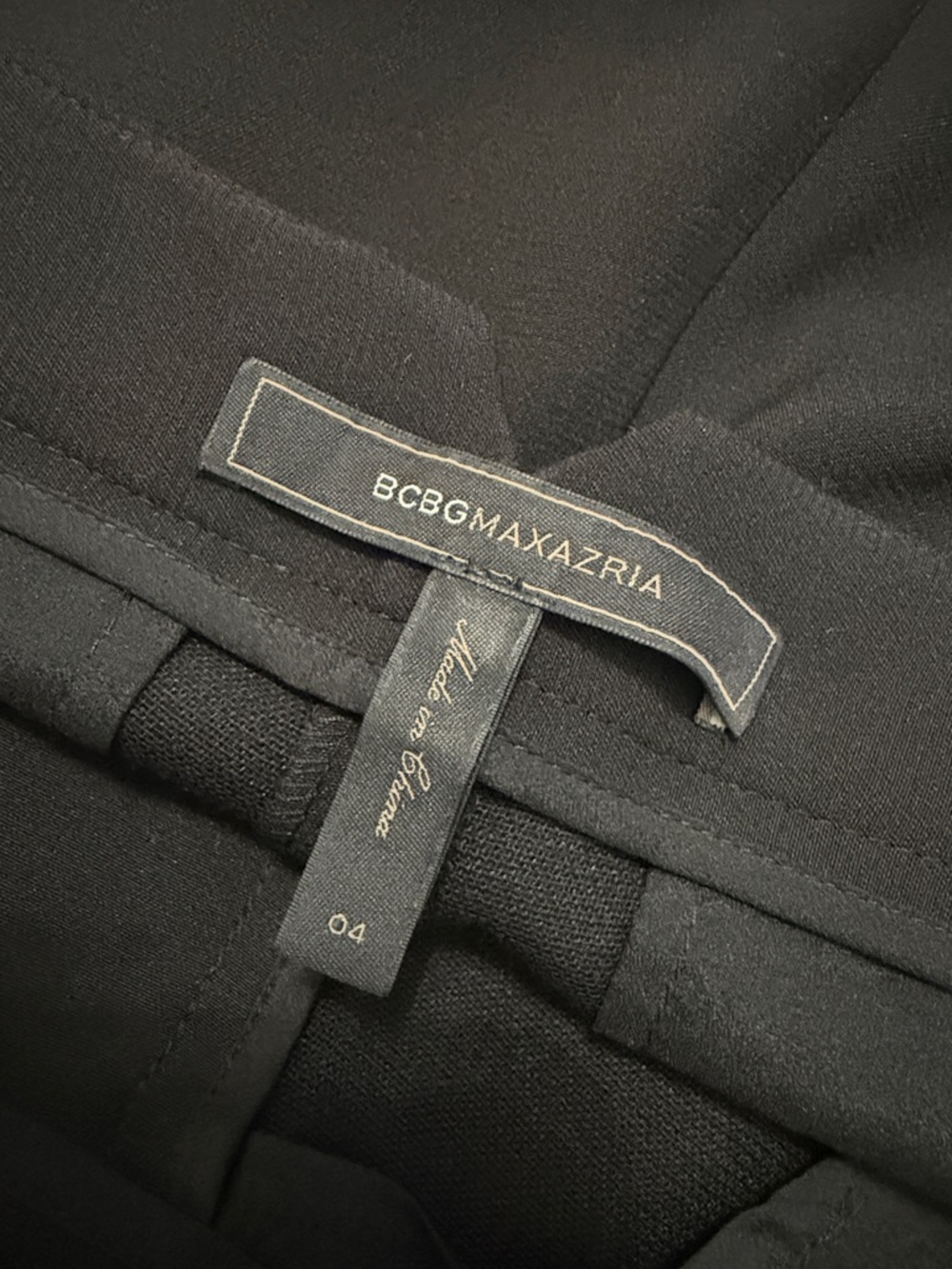 BCBGMaxAzria Classic Black Straight-Leg Simon Trousers - Picture 4 of 6